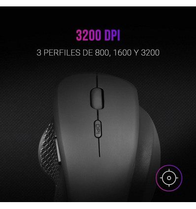 MARS Gaming MMWERGO - Comprar Ratón Gaming Negro