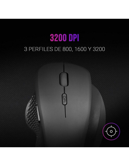 MARS Gaming MMWERGO - Comprar Ratón Gaming Negro