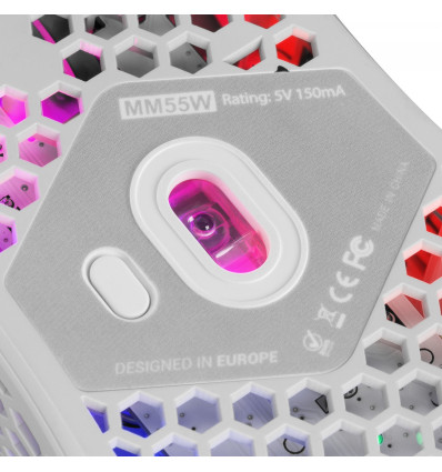 MARS GAMING MM55 - Comprar Ratón Gaming Blanco