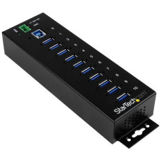 Hub Industrial Startech de 10 Puertos USB 3.0 con Protección Antiestática y Picos de 350W