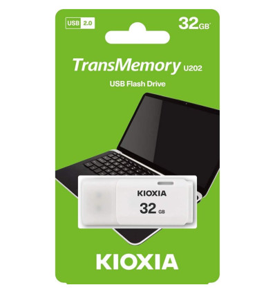 Pendrive USB Kioxia U202 32GB Blanco