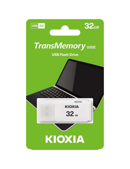 Pendrive USB Kioxia U202 32GB Blanco