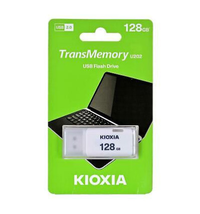 Pendrive USB Kioxia U202 128GB Blanco