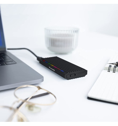 Caja externa TOOQ TQE-2222B M.2 NVME USB 3.1 GEN 2