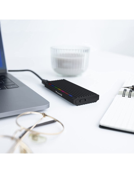 Caja externa TOOQ TQE-2222B M.2 NVME USB 3.1 GEN 2