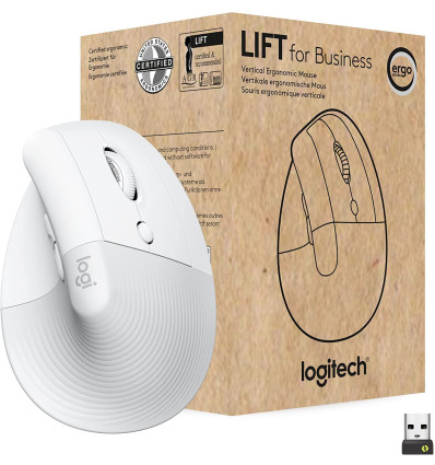 Ratón inalámbrico LOGITECH LIFT for Business Blanco