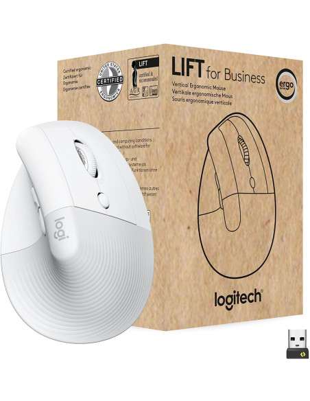 Ratón inalámbrico LOGITECH LIFT for Business Blanco