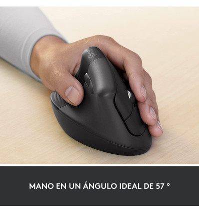 Ratón inalámbrico LOGITECH Lift for Business Grafito para zurdos