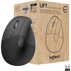 Ratón inalámbrico LOGITECH Lift for Business Grafito para zurdos