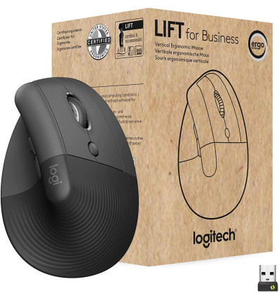 Ratón inalámbrico LOGITECH Lift for Business Grafito