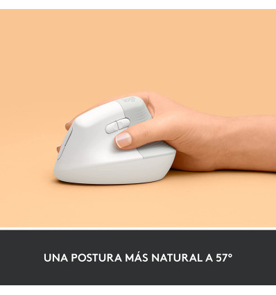 Ratón LOGITECH Lift Ergonomic Vertical Blanco