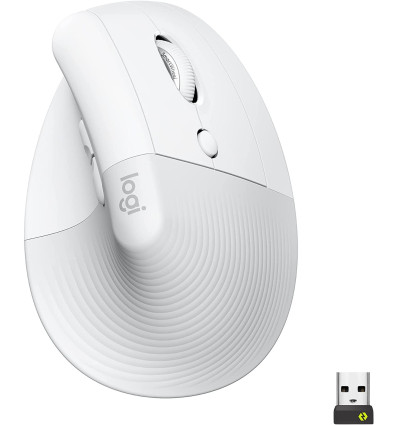 Ratón LOGITECH Lift Ergonomic Vertical Blanco