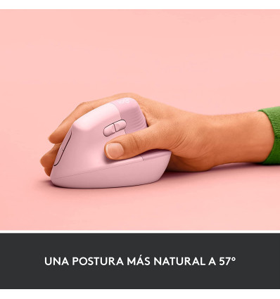 Ratón LOGITECH Lift Ergonomic Vertical Rosa