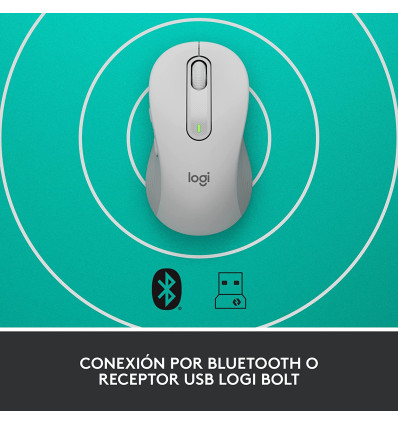 Ratón LOGITECH Signature M650 Medium Blanco