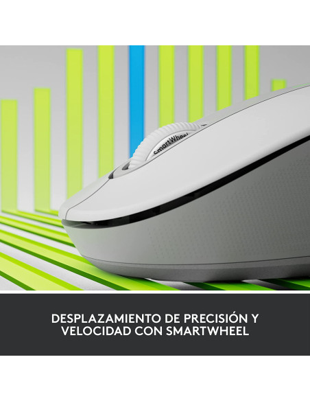 Ratón LOGITECH Signature M650 Grande Blanco