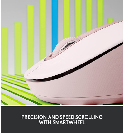 Ratón LOGITECH Signature M650 Grande Rosa