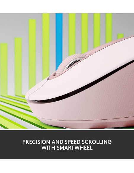 Ratón LOGITECH Signature M650 Grande Rosa