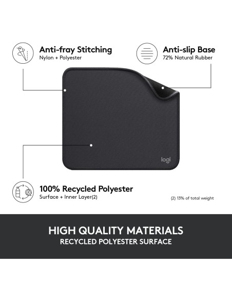 Alfombrilla LOGITECH Mouse Pad Studio Grafito