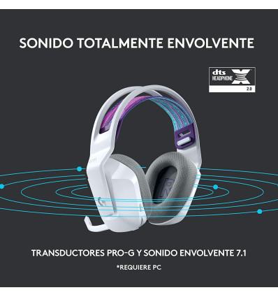 Auriculares LOGITECH G733 Lightspeed Blanco RGB