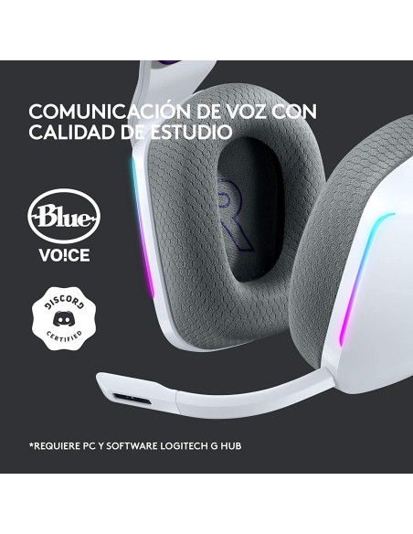 Auriculares LOGITECH G733 Lightspeed Blanco RGB