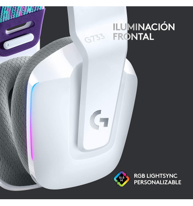 Auriculares LOGITECH G733 Lightspeed Blanco RGB