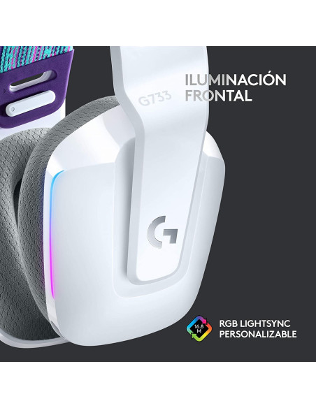 Auriculares LOGITECH G733 Lightspeed Blanco RGB