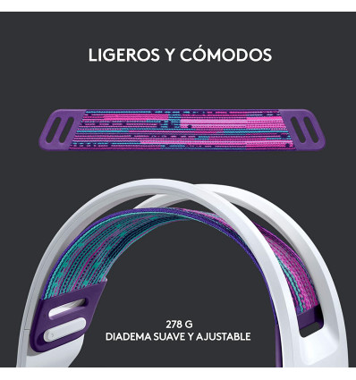 Auriculares LOGITECH G733 Lightspeed Blanco RGB