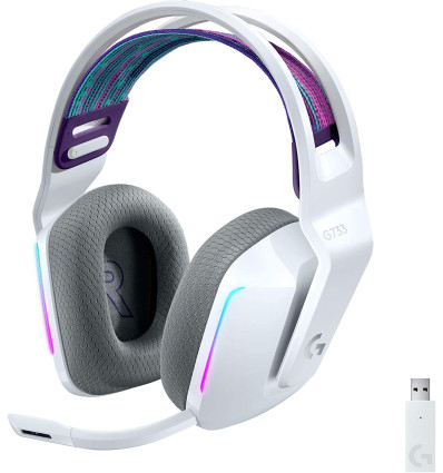 Auriculares LOGITECH G733 Lightspeed Blanco RGB