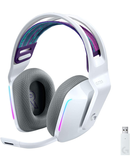 Auriculares LOGITECH G733 Lightspeed Blanco RGB