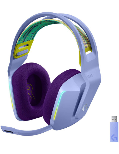 Auriculares LOGITECH G733 Lightspeed Lila RGB