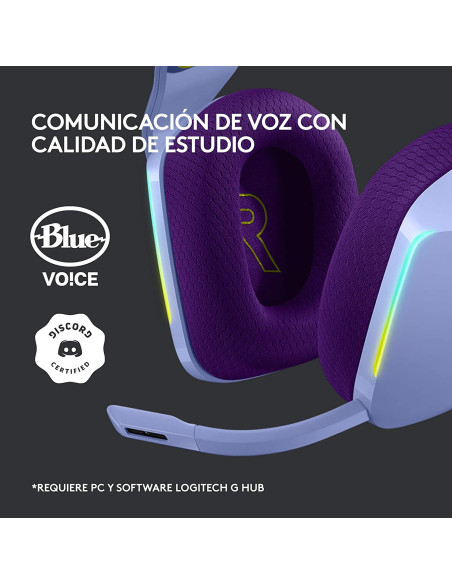 Auriculares LOGITECH G733 Lightspeed Lila RGB