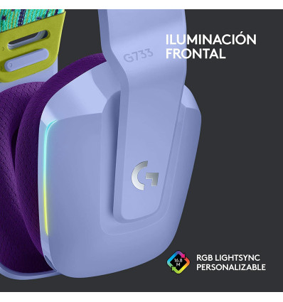 Auriculares LOGITECH G733 Lightspeed Lila RGB