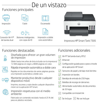 Impresora HP SMART TANK 7305