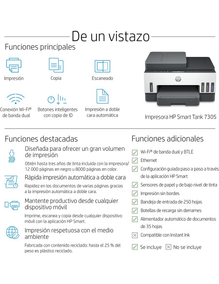 Impresora HP SMART TANK 7305