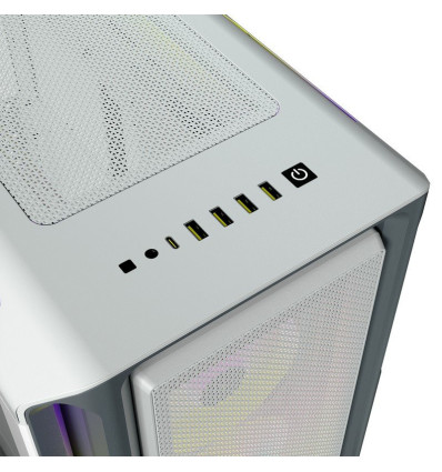 CORSAIR ICUE 5000T RGB - Caja para Ordenador Blanca con RGB