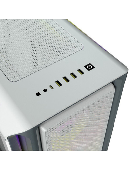 CORSAIR ICUE 5000T RGB - Caja para Ordenador Blanca con RGB