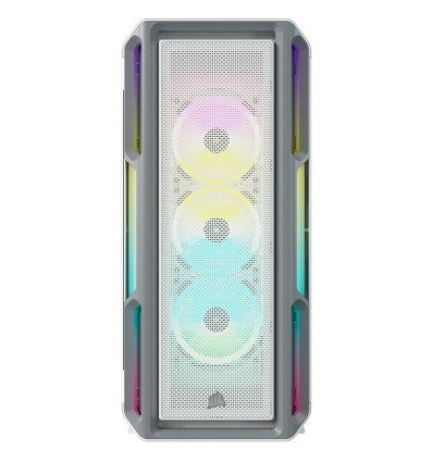 CORSAIR ICUE 5000T RGB - Caja para Ordenador Blanca con RGB