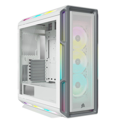 CORSAIR ICUE 5000T RGB - Caja para Ordenador Blanca con RGB