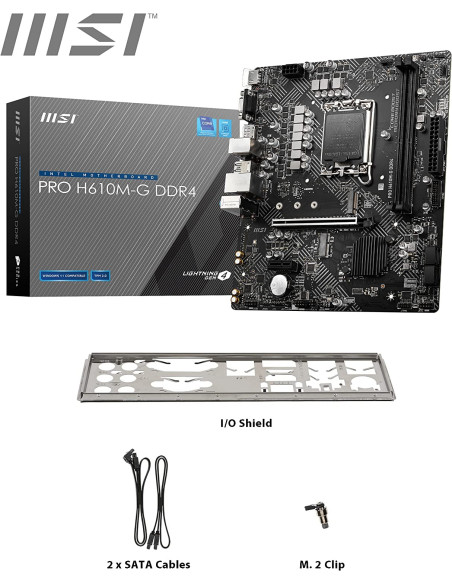 MSI PRO H610M-G - Comprar Placa Base DDR4 Socket 1700