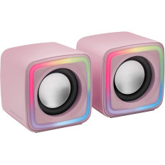 Altavoces Mars Gaming RGB Compacto 8W 2.0 Rosa