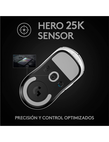 Ratón LOGITECH GAMING PRO X Superlight Wireless Blanco