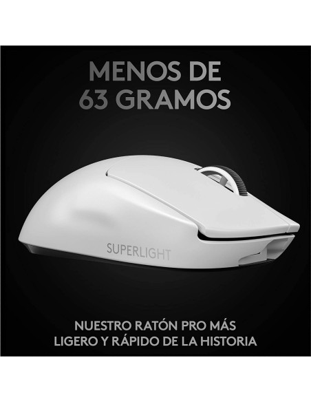 Ratón LOGITECH GAMING PRO X Superlight Wireless Blanco