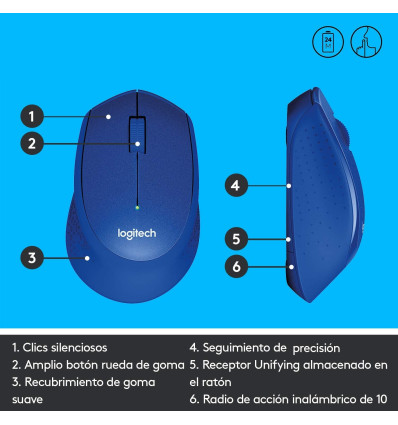 Ratón LOGITECH M330 Silent Plus Wireless