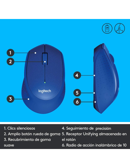 Ratón LOGITECH M330 Silent Plus Wireless