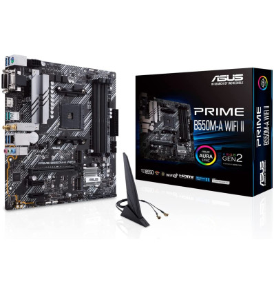 Placa base Asus Prime B550M-A WiFi II Socket AM4 con caja
