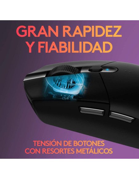 Ratón LOGITECH G305 Lightspeed Negro