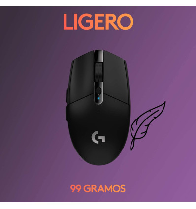 Ratón LOGITECH G305 Lightspeed Negro