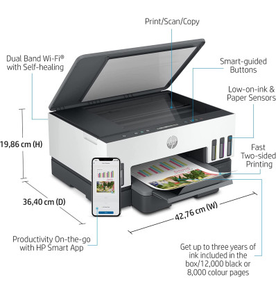 Impresora HP SMART TANK 7005 Multifunción