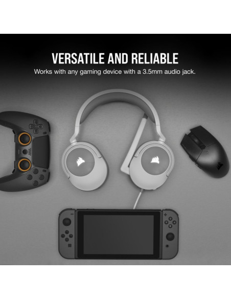 Corsair HS55 Stereo - Comprar Auriculares Gaming Blancos