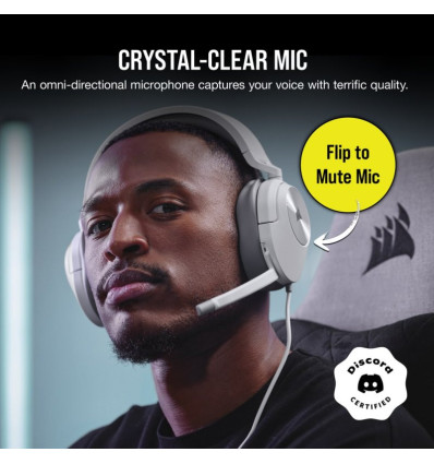 Corsair HS55 Stereo - Comprar Auriculares Gaming Blancos